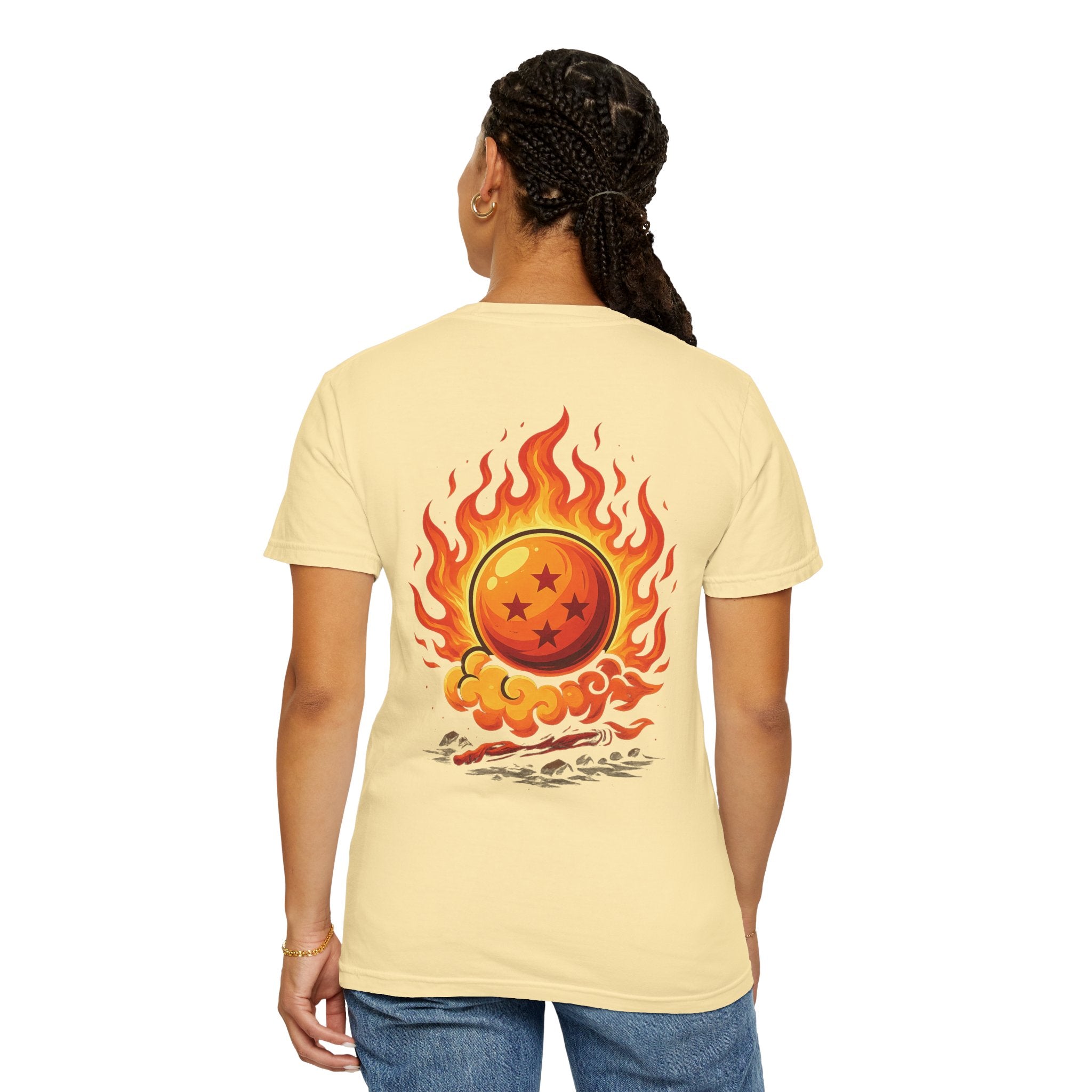 Dragon Ball Flame Garment-Dyed T-shirt