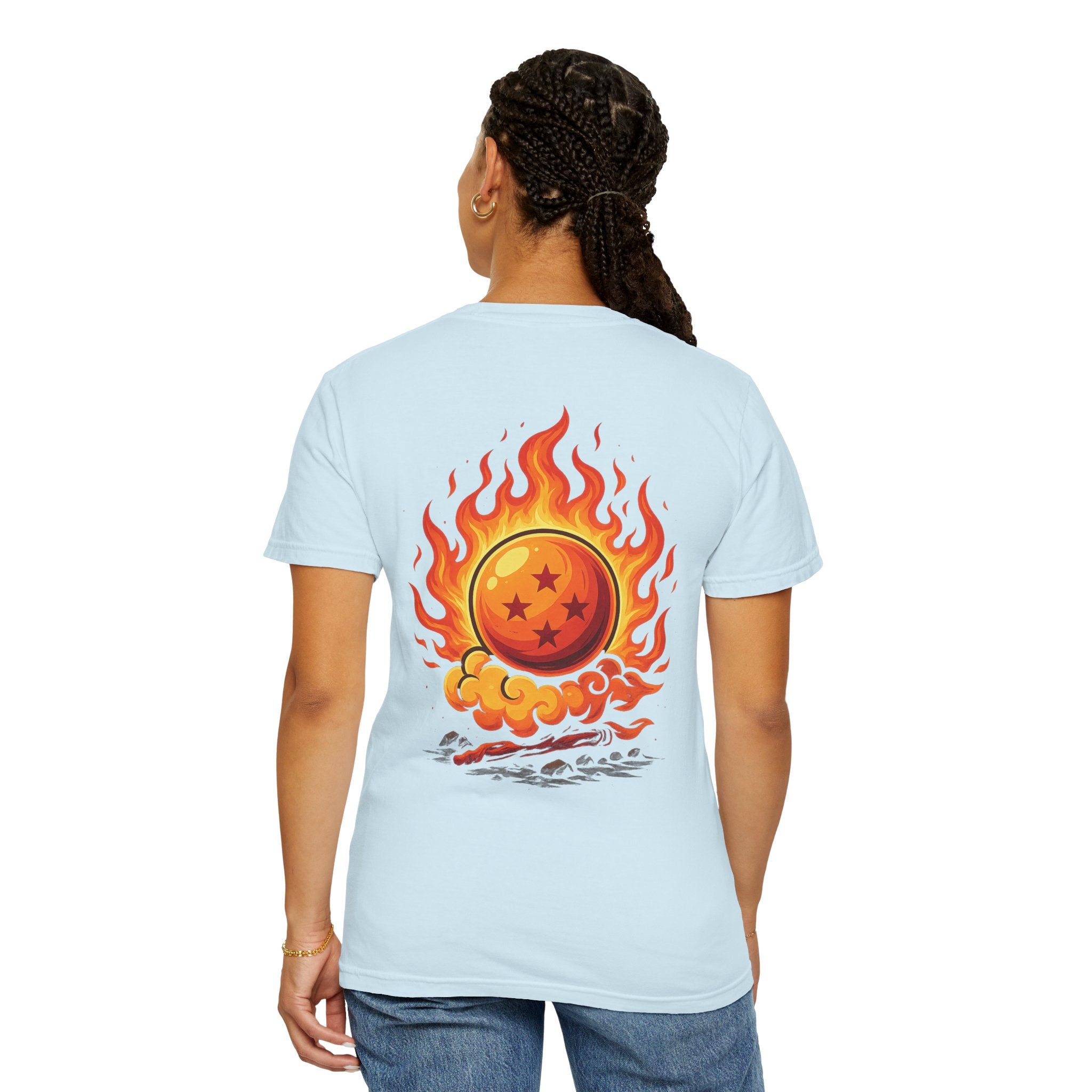 Dragon Ball Flame Garment-Dyed T-shirt