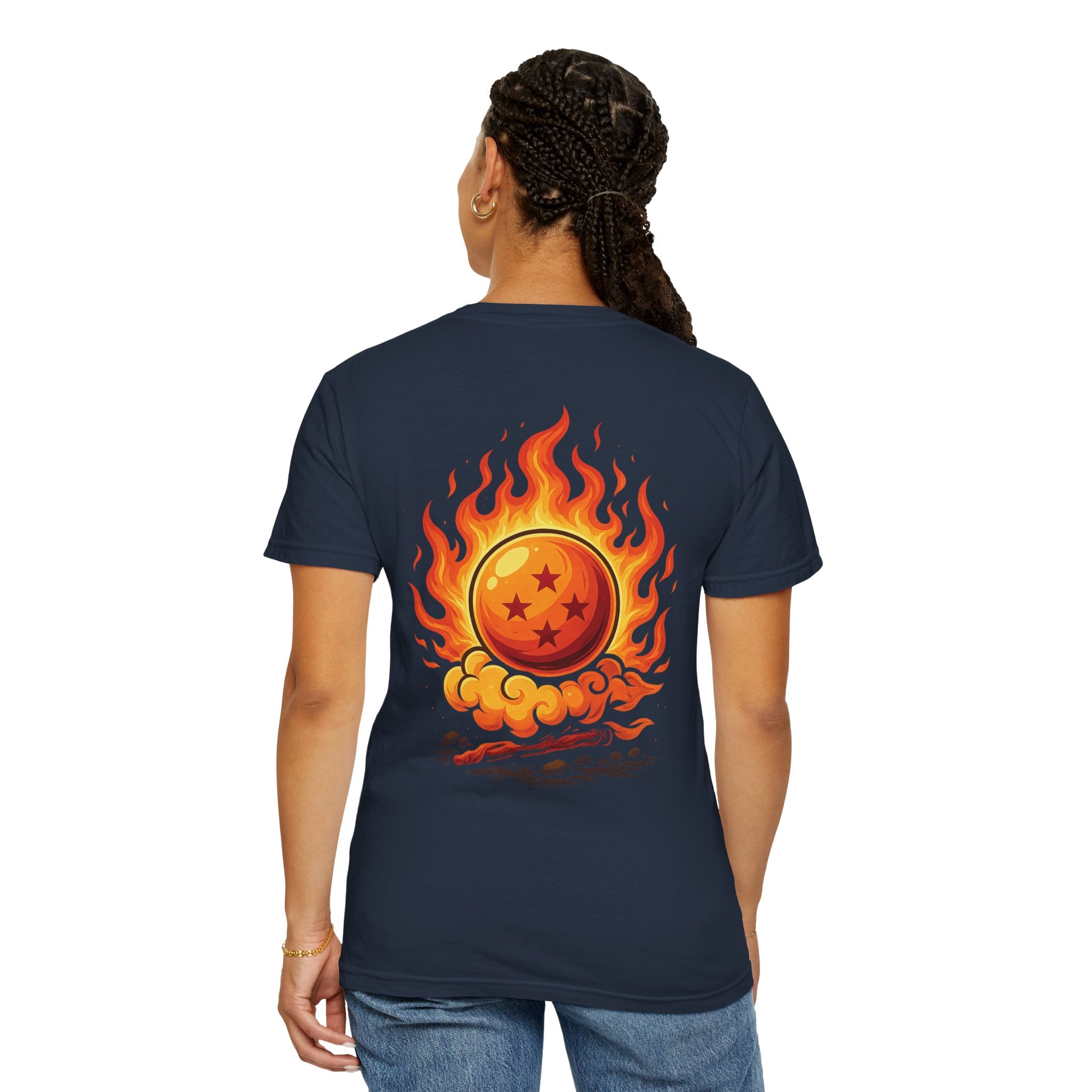 Dragon Ball Flame Garment-Dyed T-shirt